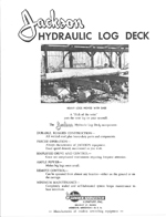 Hydraulic Log Deck brochure